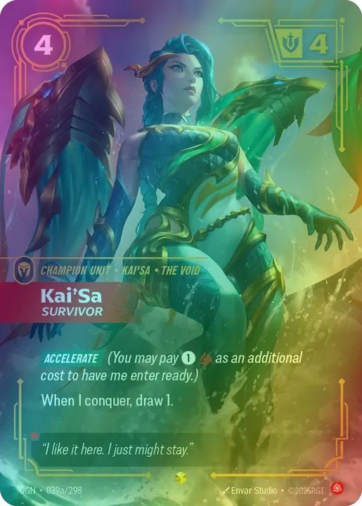 Kai'Sa - Survivor (Alternate Art) - 039a/298 [Origins] [Foil