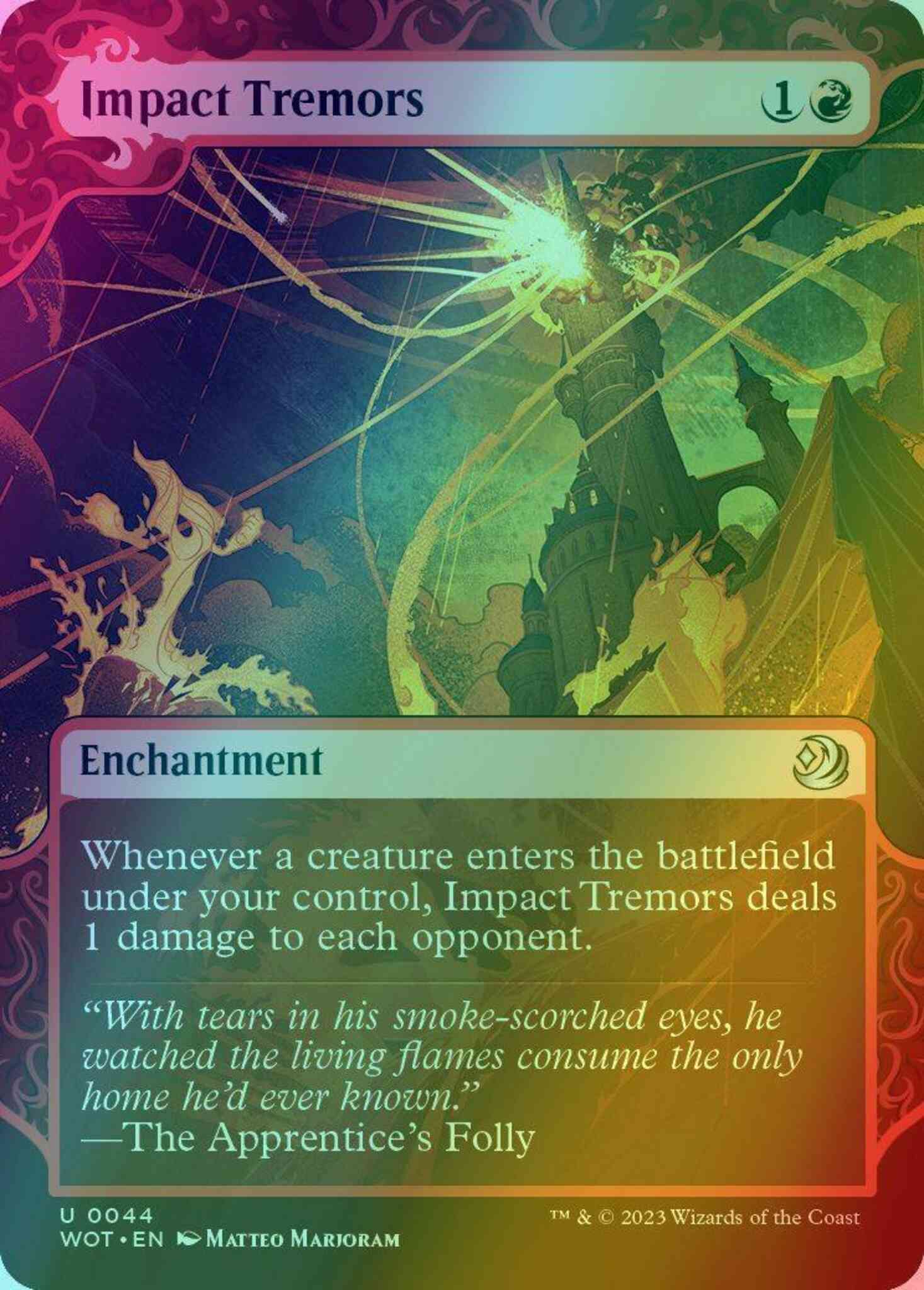 Impact Tremors [44] [Enchanting Tale Showcase] [Wilds of Eldraine:  Enchanting Tales] [Foil] – Face to Face Games