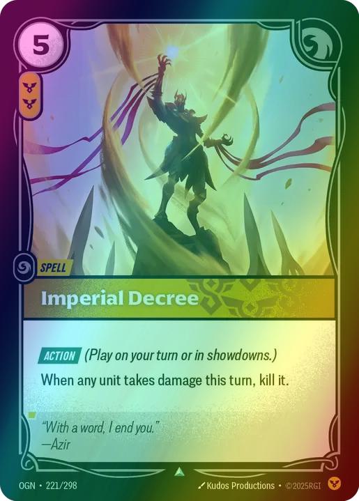 Imperial Decree - 221/298 [Origins] [Foil] – Face to Face Games