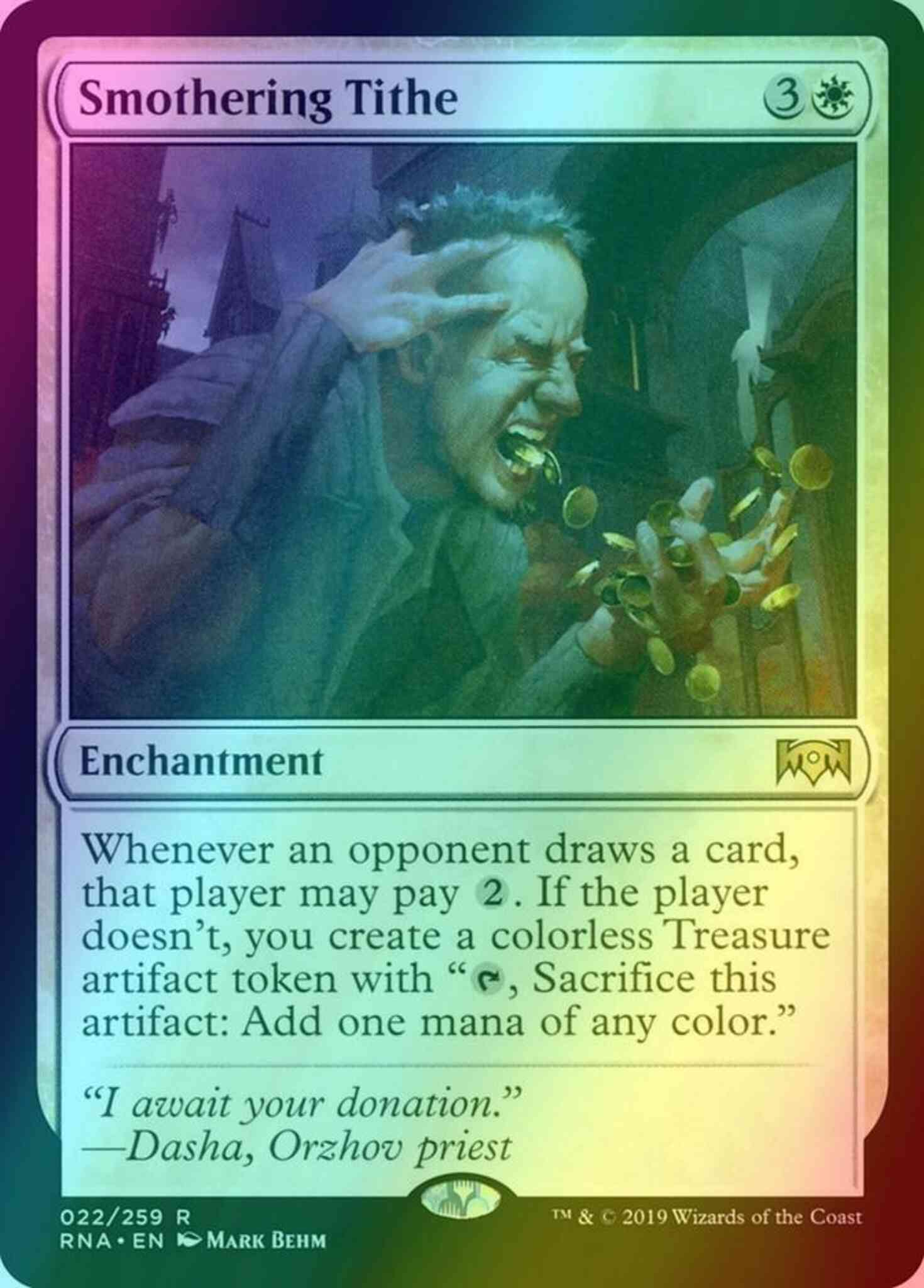 Smothering Tithe [22] [Ravnica Allegiance] [Foil]  Face to Face Games
