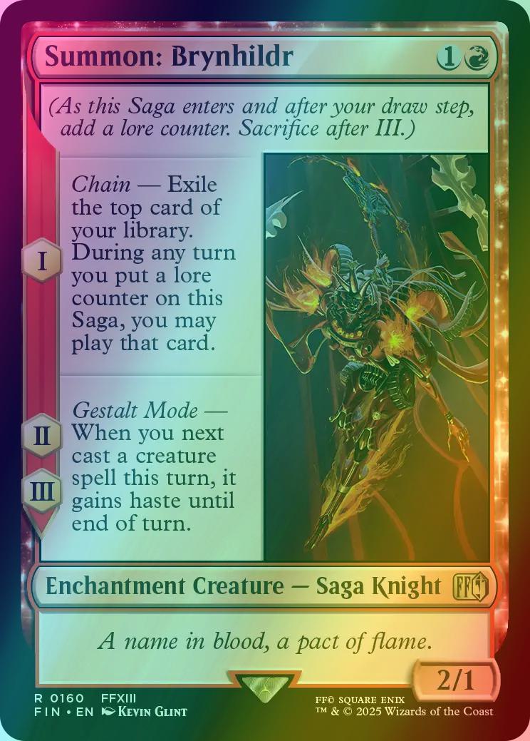 Summon: Brynhildr [160] [FINAL FANTASY] [Foil] – Face to Face Games