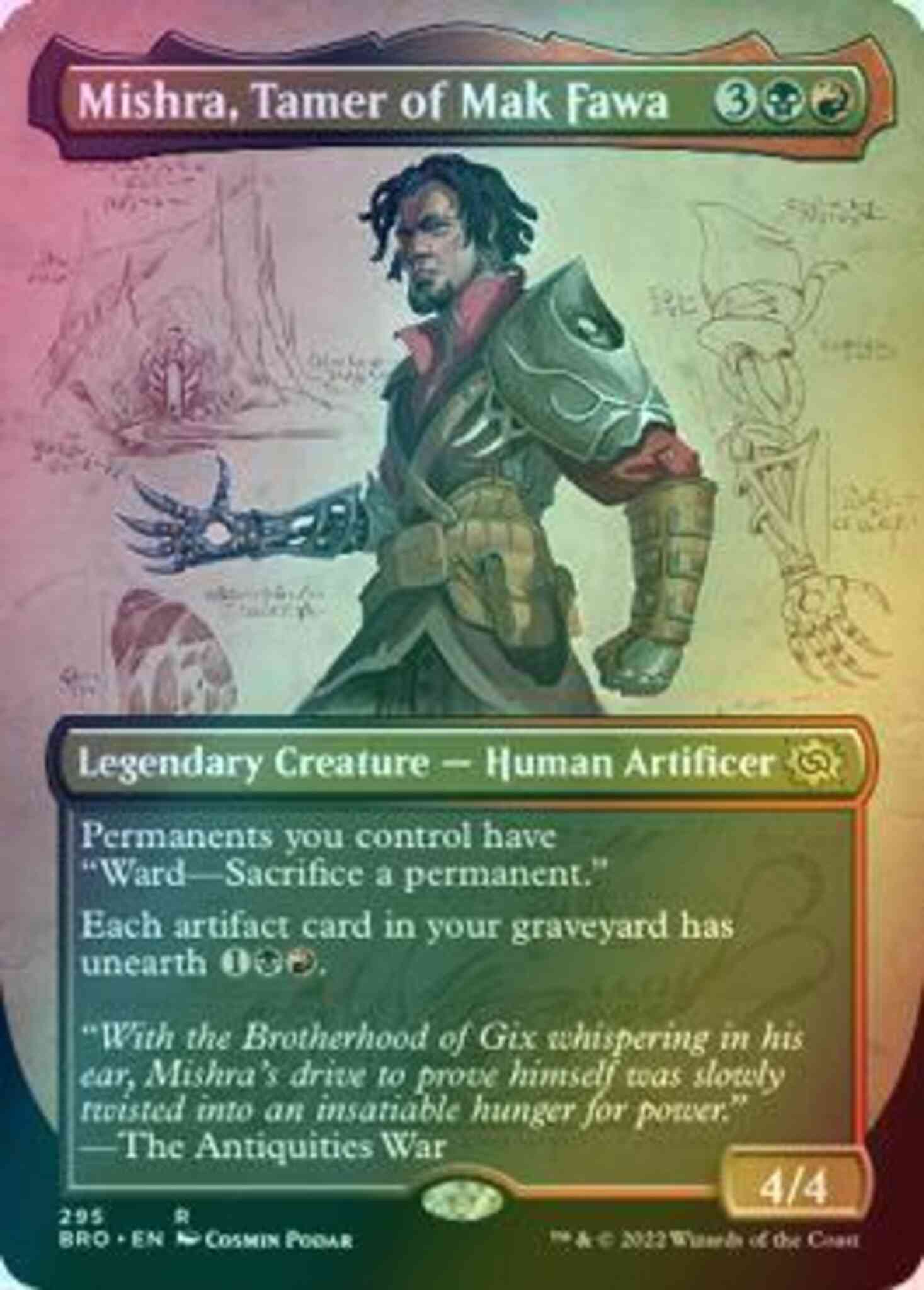 Mishra, Tamer of Mak Fawa [295] [Borderless] [The Brothers' War] [Foil] –  Face to Face Games