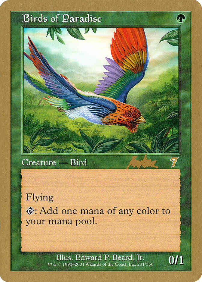Birds of Paradise [bk231] [Brian Kibler] [World Championship Decks 2002]  [Non-Foil] – Face to Face Games