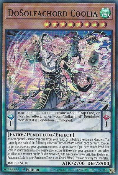 DoSolfachord Coolia - RA05-EN018 - Super Rare - 1st Edition