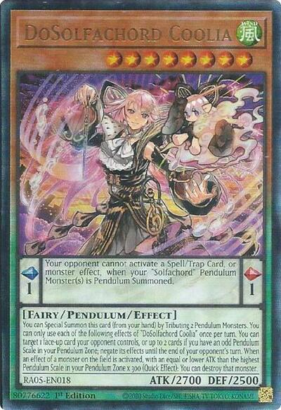 DoSolfachord Coolia - RA05-EN018 - Ultimate Rare - 1st Edition