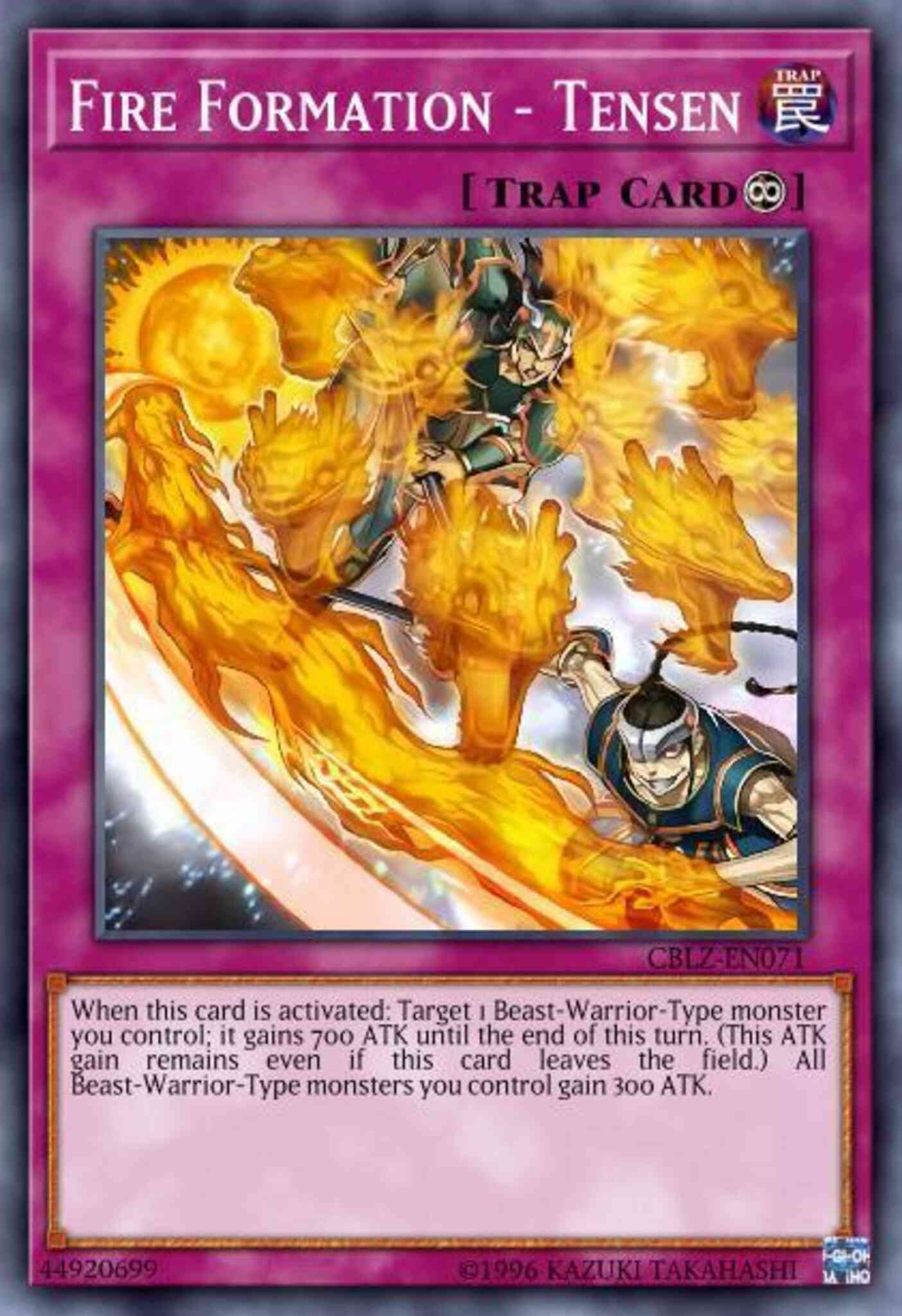Fire Formation - Tensen (Green) - DL18-EN020 - Rare - Unlimited