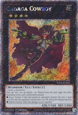 Gagaga Cowboy - RA04-EN064 - Platinum Secret Rare - 1st Edition