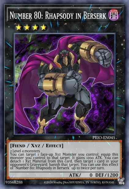 Number 80: Rhapsody in Berserk - PRIO-EN045 - Rare - 1st Edition