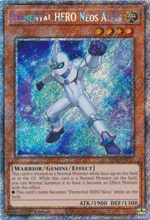 Elemental HERO Neos Alius - RA03-EN184 - Platinum Secret Rare - 1st Edition