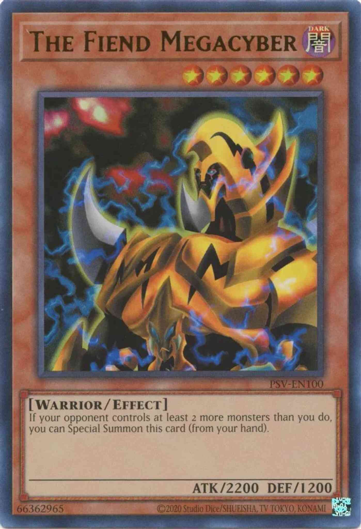 The Fiend Megacyber - 25th Anniversary - PSV-EN100 - Ultra Rare - Unlimited
