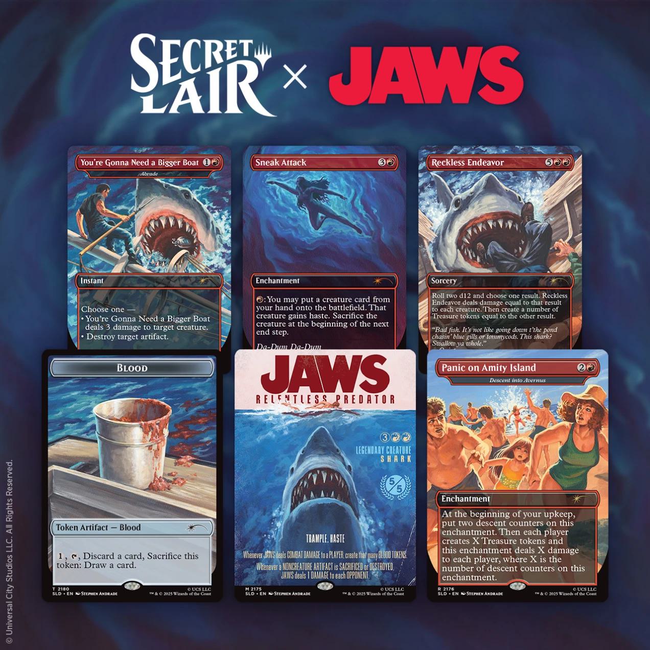 mtg secret lair JAWS ジョーズ 内袋未開封 Secret Lair Drop Series - Secret Lair x Jaws: Terror of Amity