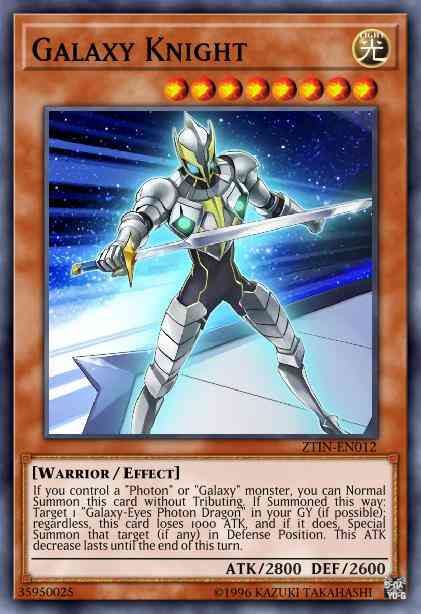 Galaxy Knight - LED3-EN040 - Super Rare - 1st Edition