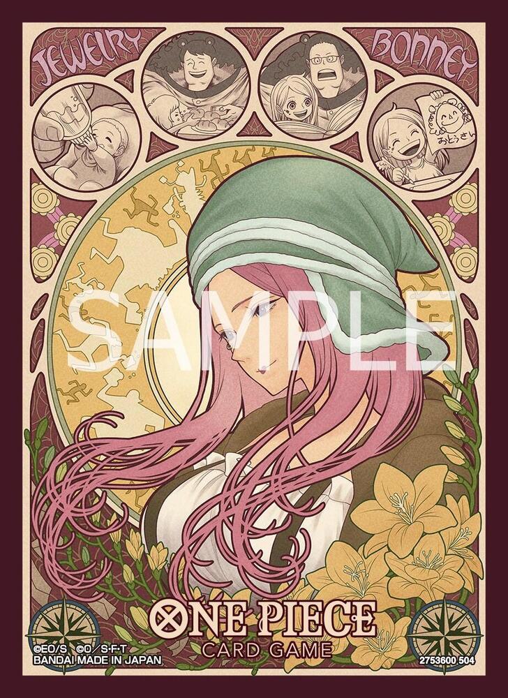 One Piece Official Card Sleeves - Standard Size - 70ct - Limited Edition Vol.2 - Jewelry Bonney Face to Face Games One Piece Official Card Sleeves - Standard Size - 70ct - Limited Edition Vol.2 - Jewelry Bonney Face to Face Games