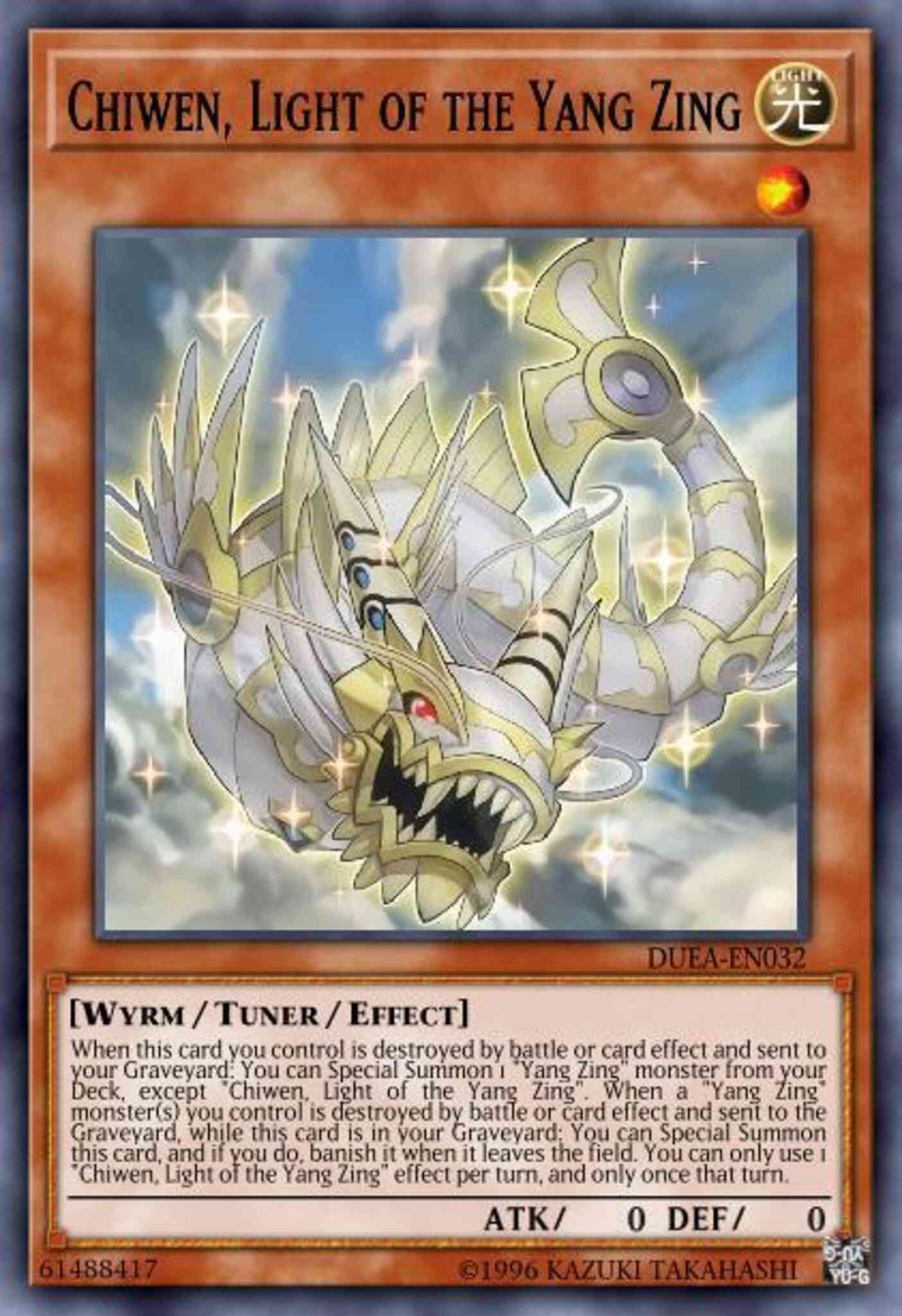 Chiwen, Light of the Yang Zing - MP15-EN087 - Ultra Rare - 1st Edition