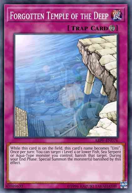 Forgotten Temple of the Deep - SDRE-EN034 - Common - 1st Edition