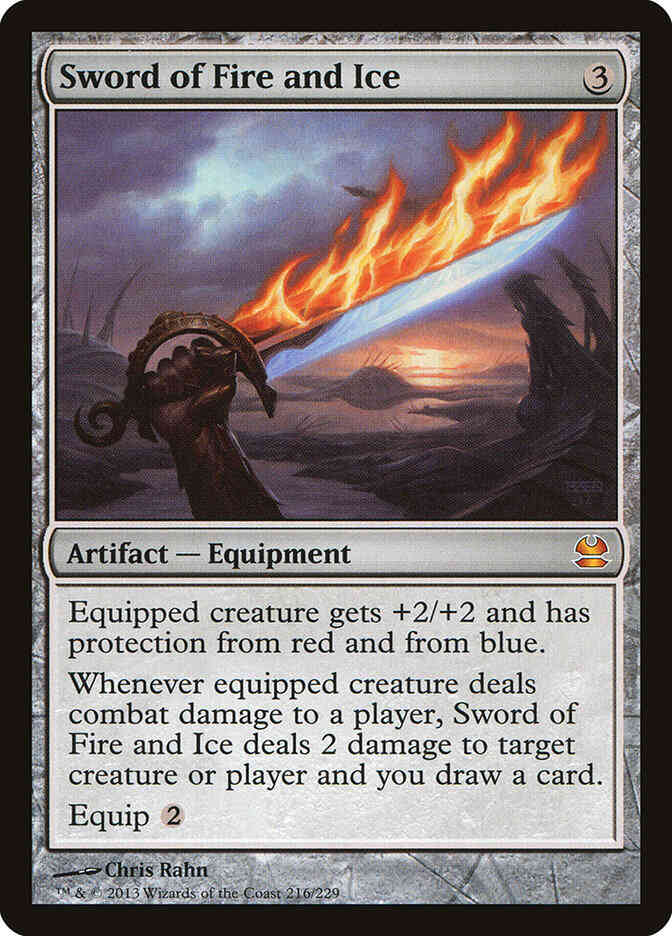 火と氷の剣 Sword of fire and ice foil ジャッジ褒賞 Sword of Fire and Ice [216] [Modern Masters] [Non-Foil] – Face to