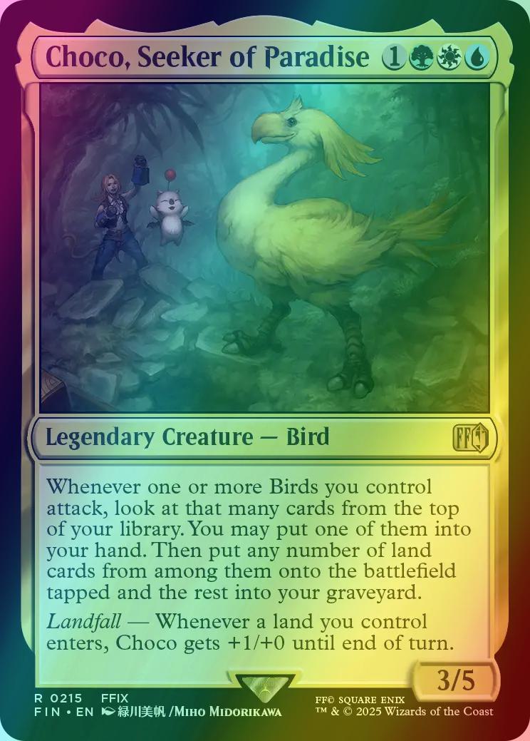 choco mtg card Choco, Seeker of Paradise MTG - Magic: The GatheringFINAL FANTASY #479 (English)