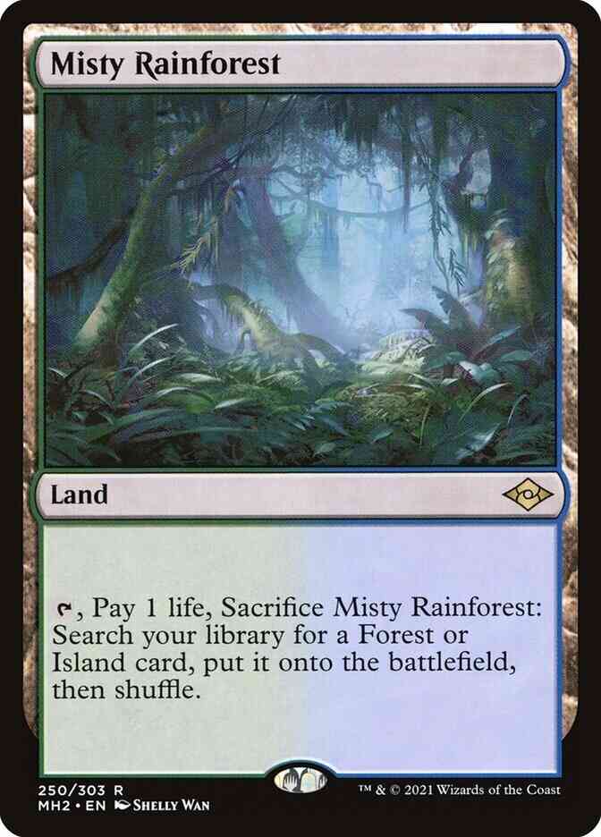 Misty Rainforest [250] [Modern Horizons 2] [Non-Foil] – Face to