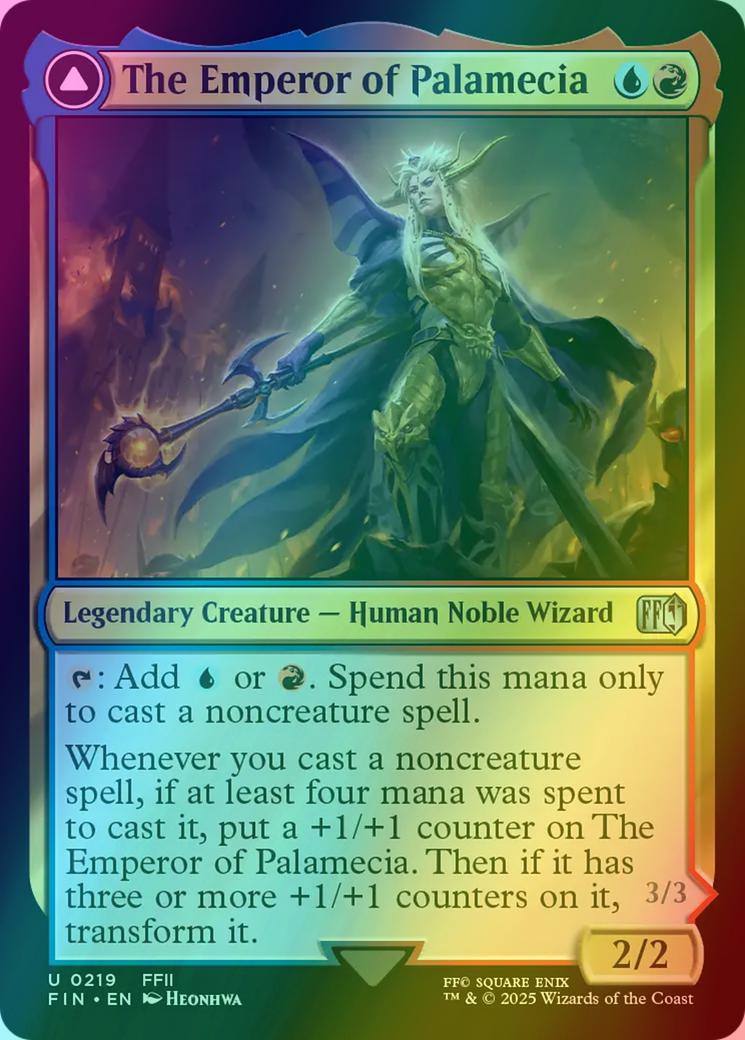 emperor mtg final fantasy The Emperor of Palamecia // The Lord Master of Hell [219] [FINAL FANTASY]  [Foil] – Face to Face Games