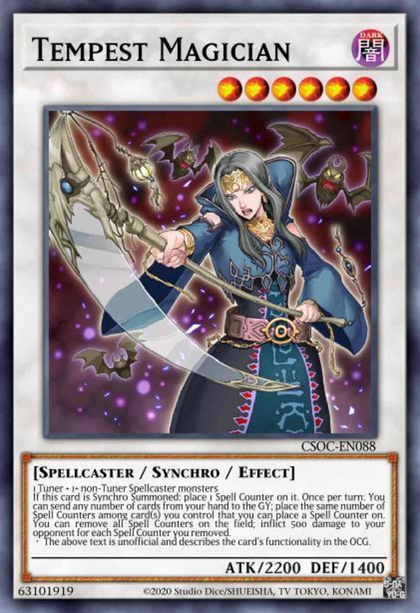 Tempest Magician - SOVR-ENSE1 - Super Rare - Limited