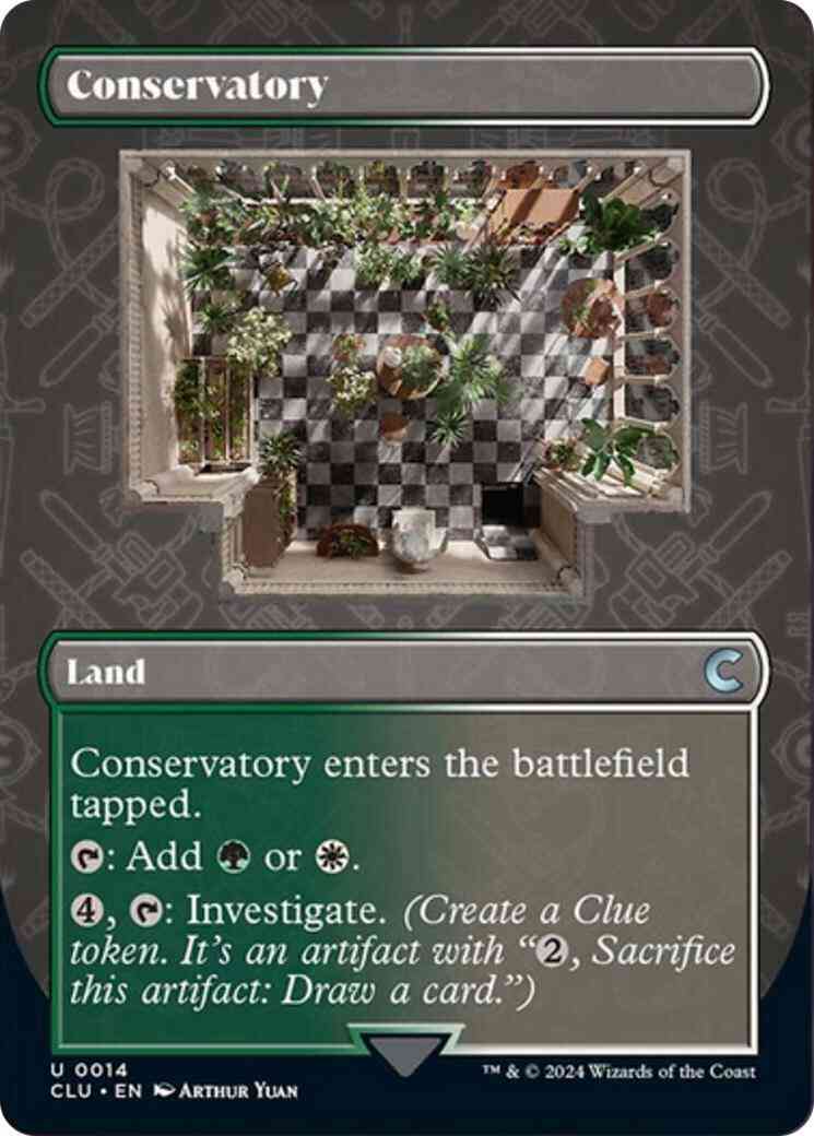 mtg ravnica clue cards Conservatory [14] [Borderless] [Ravnica: Clue Edition] [Non-Foil] – Face to  Face Games