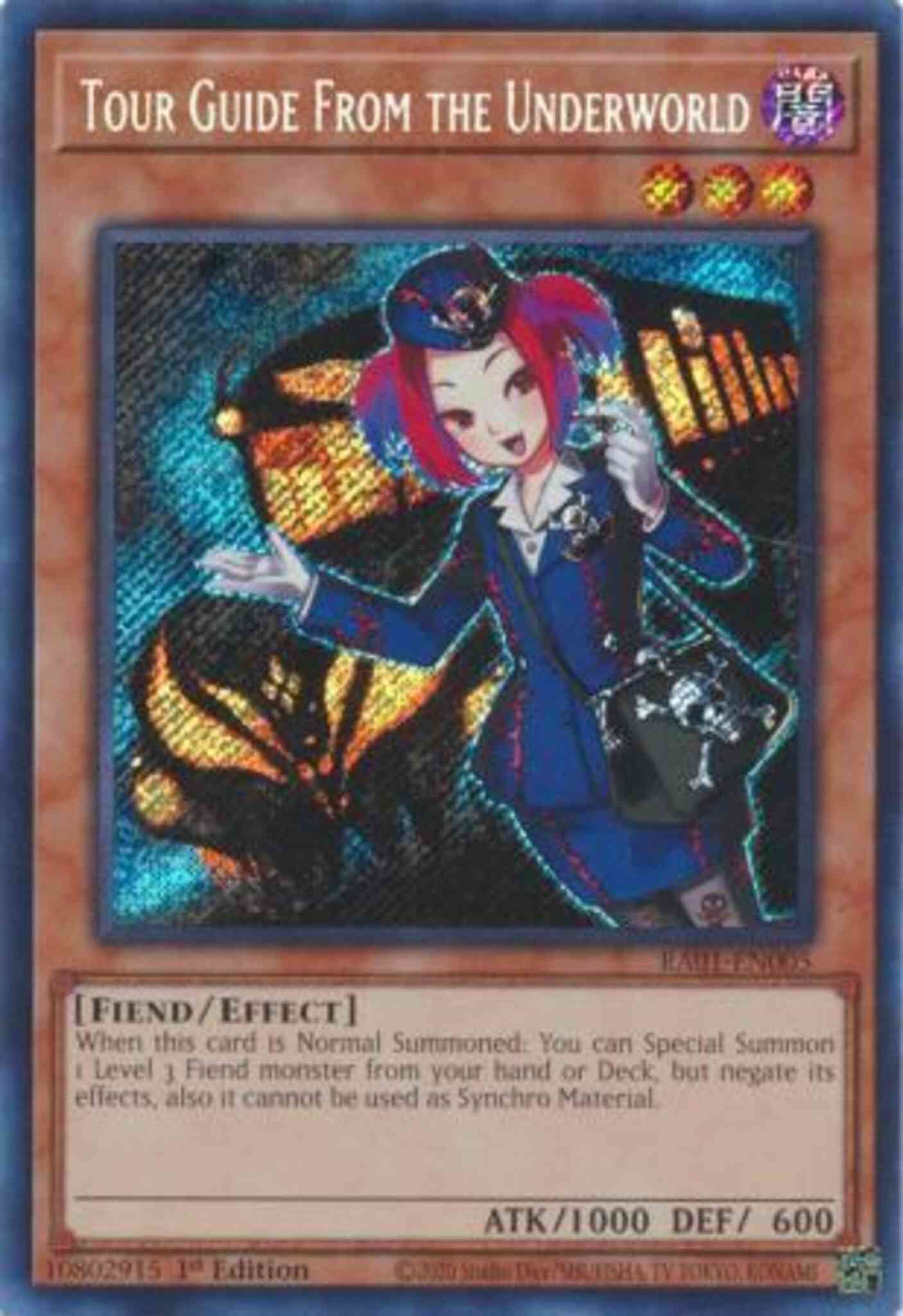 Tour Guide From the Underworld - RA01-EN005 - Secret Rare - 1st Edition