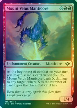 Mount Velus Manticore [136] [Modern Horizons 2] [Foil] – Face to Face Games