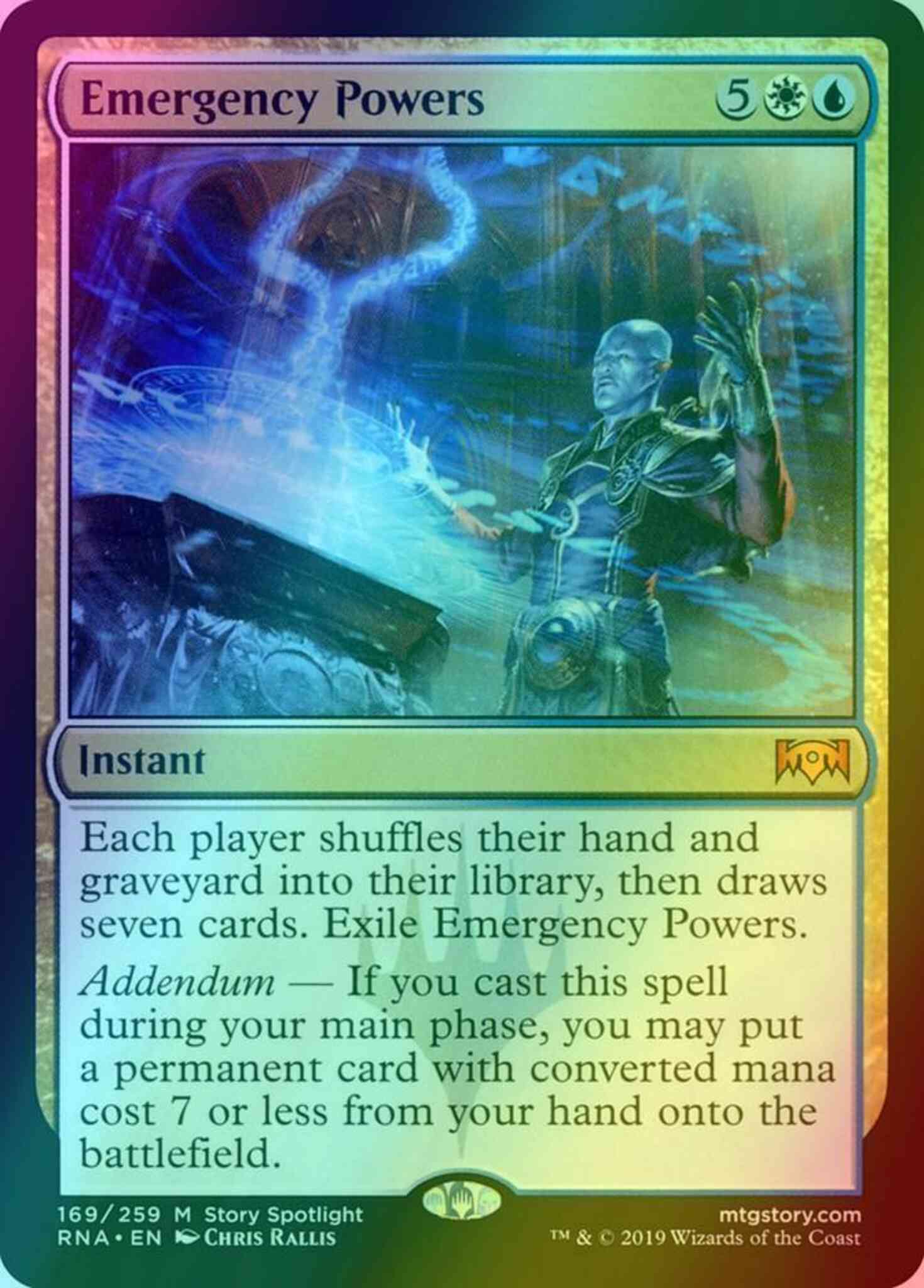 addendum cards mtg Emergency Powers [169] [Ravnica Allegiance] [Foil] – Face to Face Games