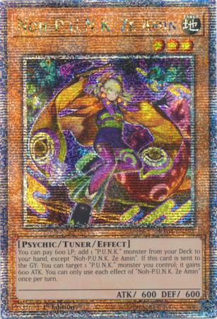 Noh-P.U.N.K. Ze Amin - RA04-EN293 - Quarter Century Secret Rare - 1st Edition