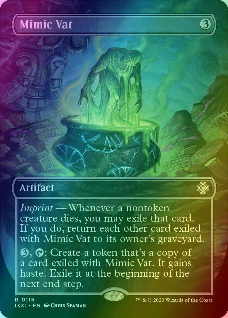 Mimic Vat [115] [Borderless] [The Lost Caverns of Ixalan: Commander] [Foil]  – Face to Face Games
