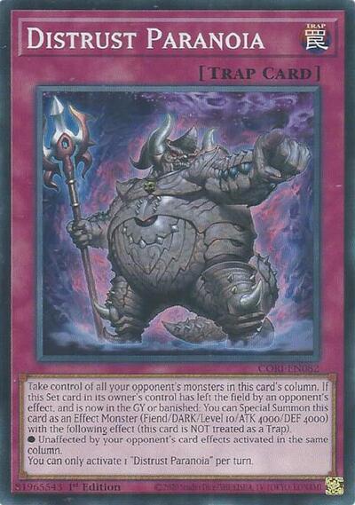 Distrust Paranoia - CORI-EN082 - Common - 1st Edition
