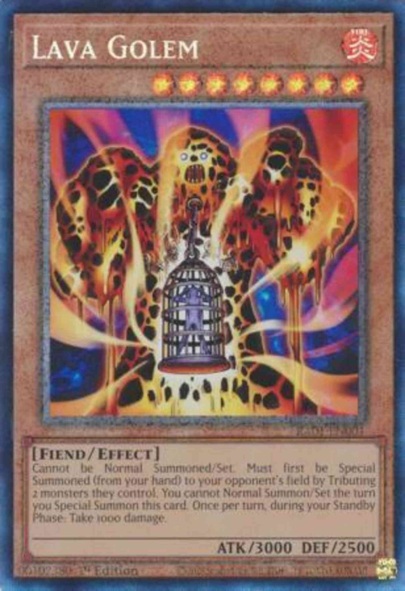 Lava Golem - RA01-EN001 - Prismatic Collector's Rare - 1st Edition