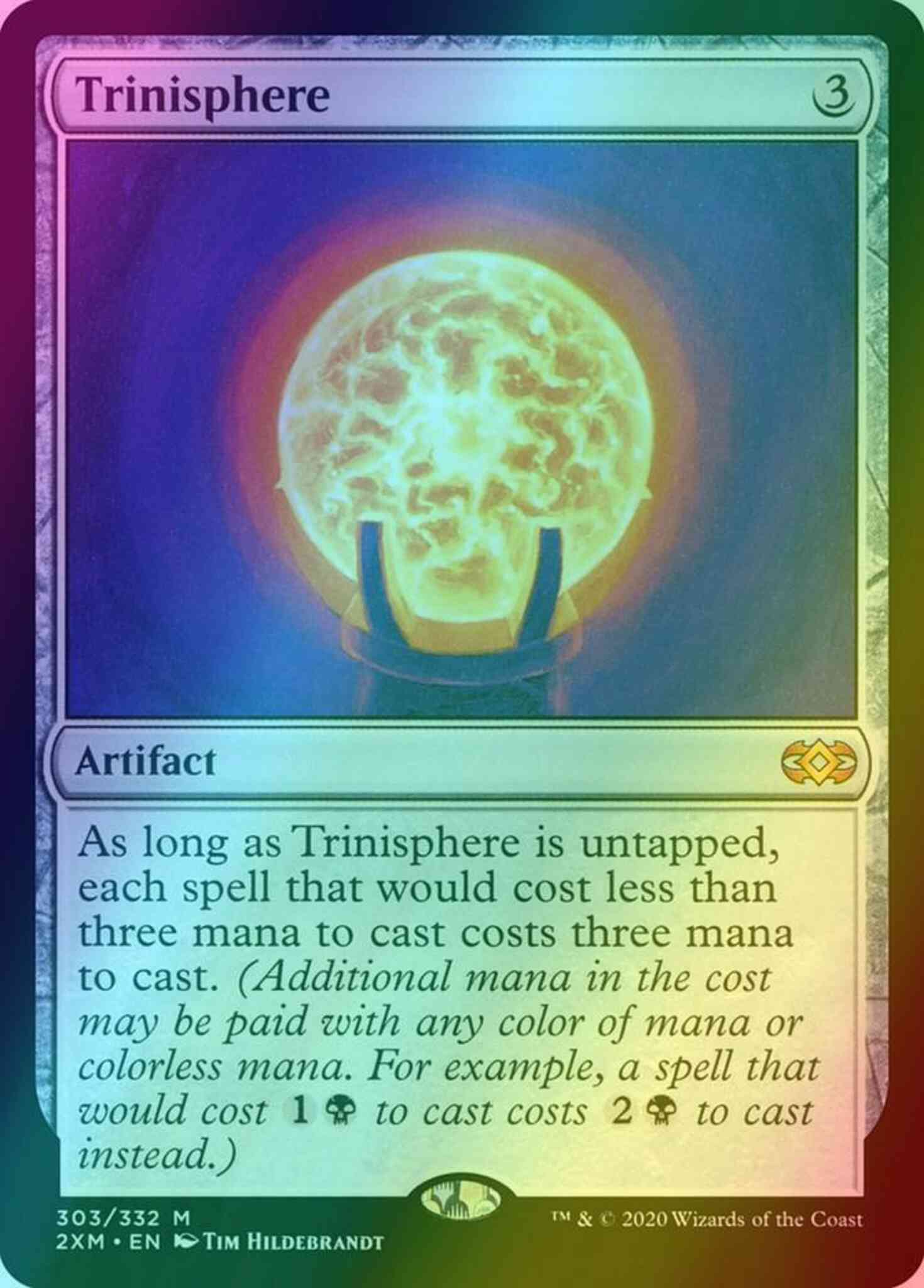 三なる宝球/Trinisphere　英語版４枚セット　mtg 三なる宝球/Trinisphere》(Eternal Weekend)[流星マーク] 茶 | 日本