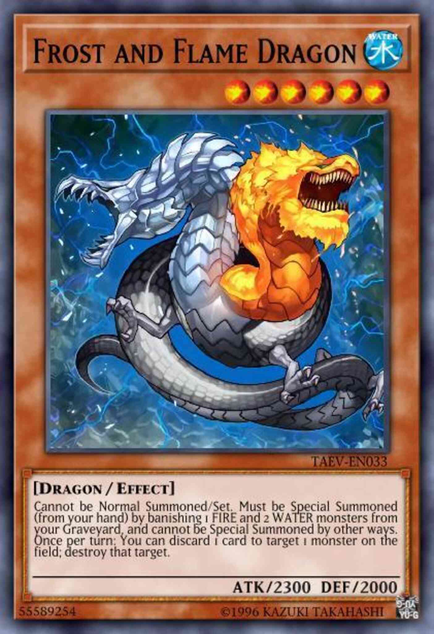 Frost and Flame Dragon - TAEV-EN033 - Secret Rare - 1st Edition