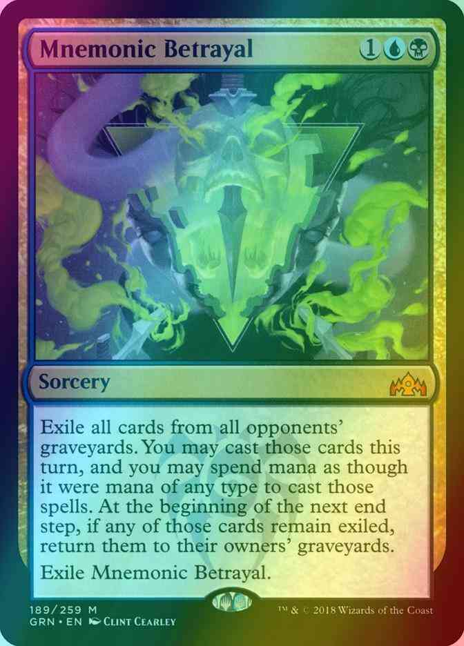 Mnemonic Betrayal [189] [Guilds of Ravnica] [Foil] – Face to Face