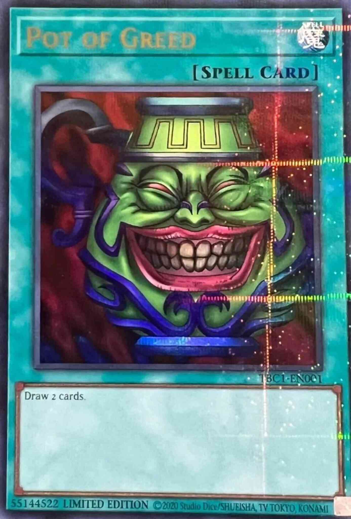 Pot of Greed - TBC1-EN001 - Ultra Parallel Rare - Limited