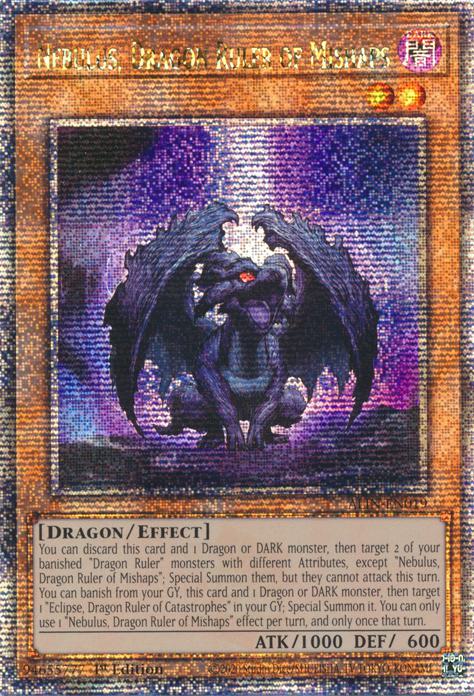 Nebulus, Dragon Ruler of Mishaps - ALIN-EN019 - Quarter Century Secret Rare - 1st Edition