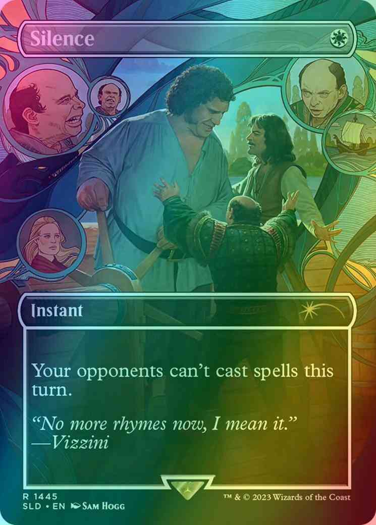 Silence [1445] [Borderless] [The Princess Bride] [Secret Lair Drop] [Foil]  – Face to Face Games