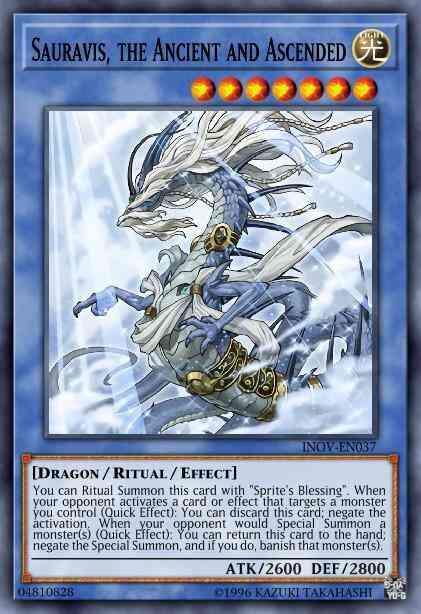 Sauravis, the Ancient and Ascended - INOV-EN037 - Secret Rare - Unlimited