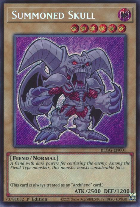 Summoned Skull - BLGG-EN001 - Secret Rare - 1st Edition