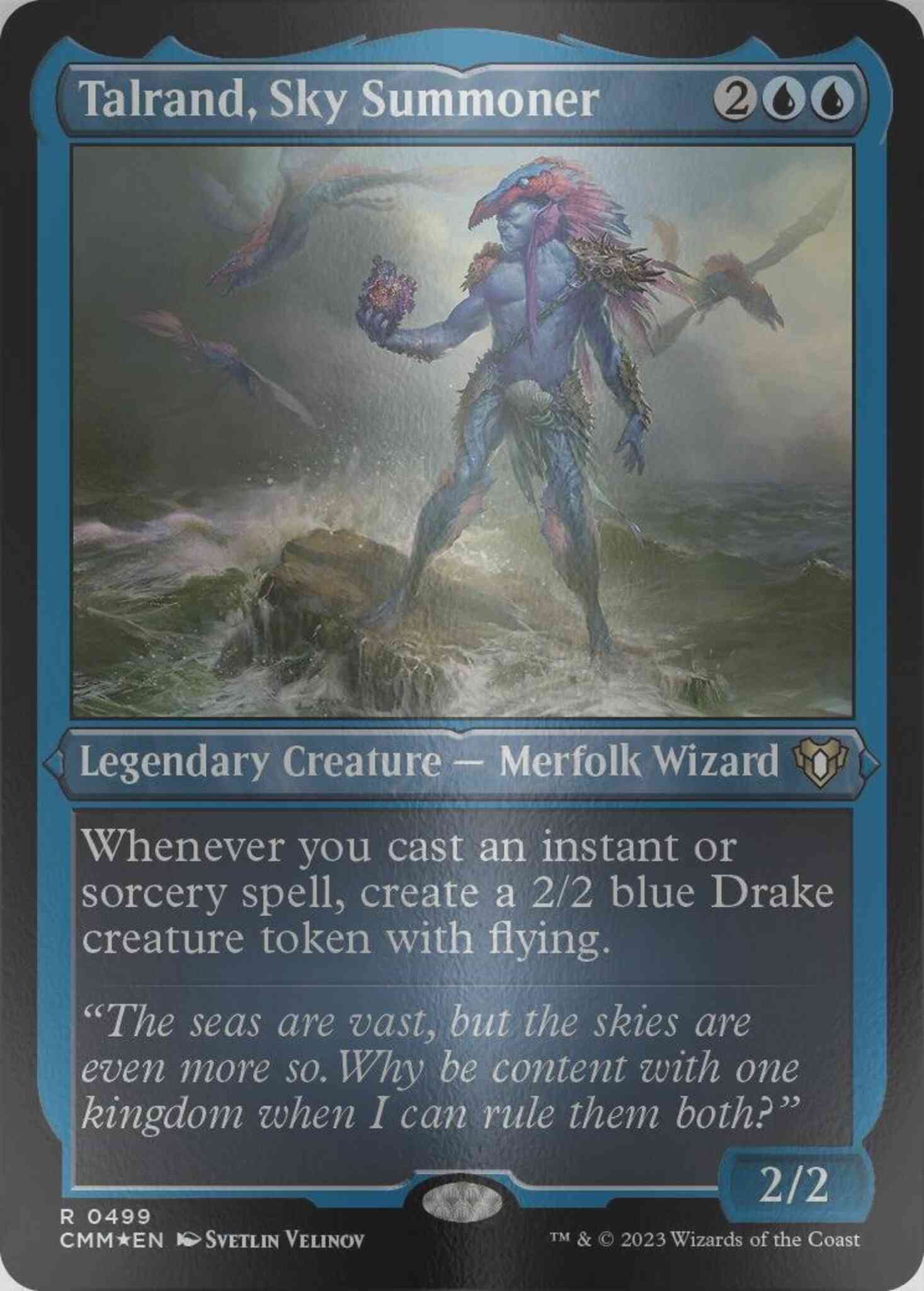 Talrand, Sky Summoner [499] [Commander Masters] [Etched Foil] – Face to  Face Games