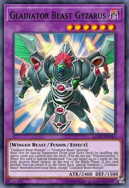 Gladiator Beast Gyzarus - GLD4-EN032 - Gold Rare - Limited