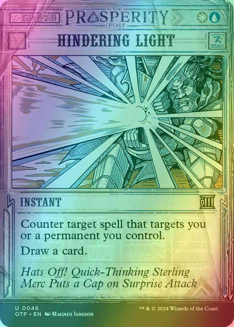 Hindering Light [46] [Breaking News Showcase] [Breaking News] [Foil] – Face  to Face Games