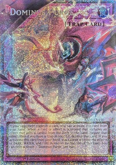 Dominus Purge - Extended Art - RA05-EN150 - Starlight Rare - 1st Edition