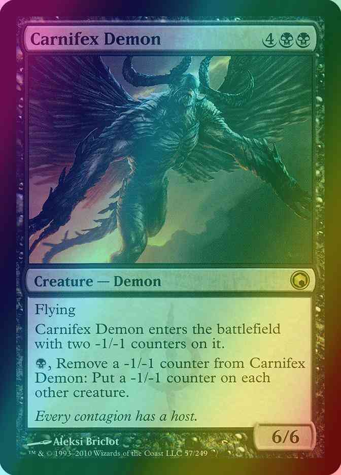 Carnifex Demon [57] [Scars Of Mirrodin] [Foil] – Face to Face Games