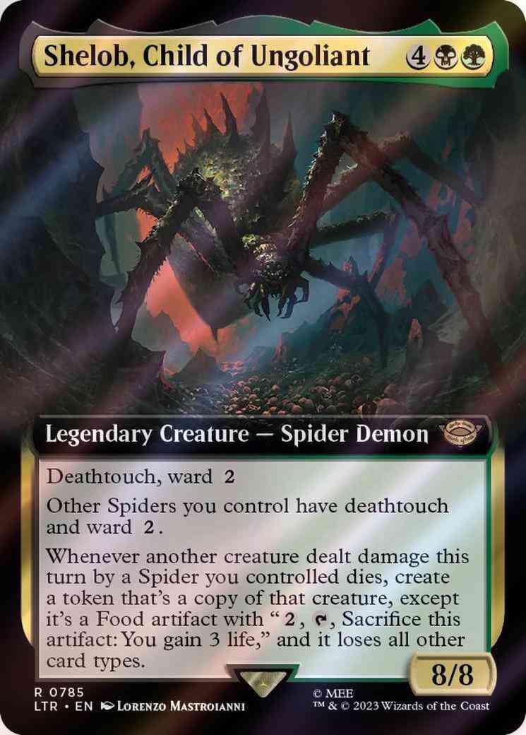 shelob mtg card Magic The Gathering - The Lord of the Rings main image 1