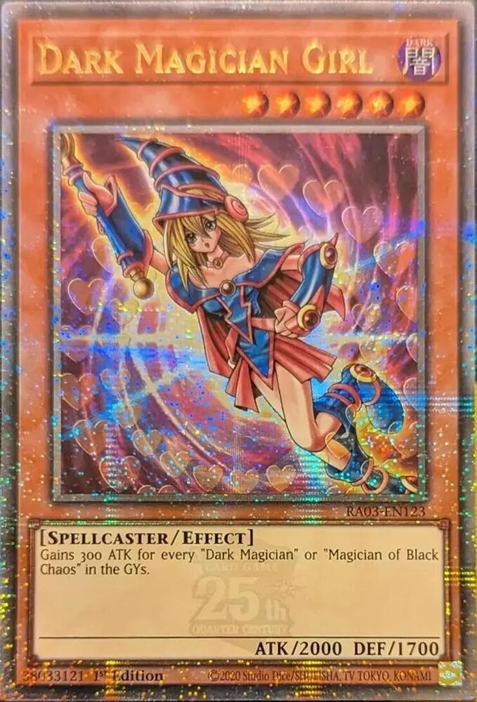 Dark Magician Girl - C - RA03-EN123 - Quarter Century Secret Rare - 1st Edition