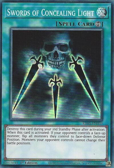 Swords of Concealing Light - RA05-EN059 - Super Rare - 1st Edition