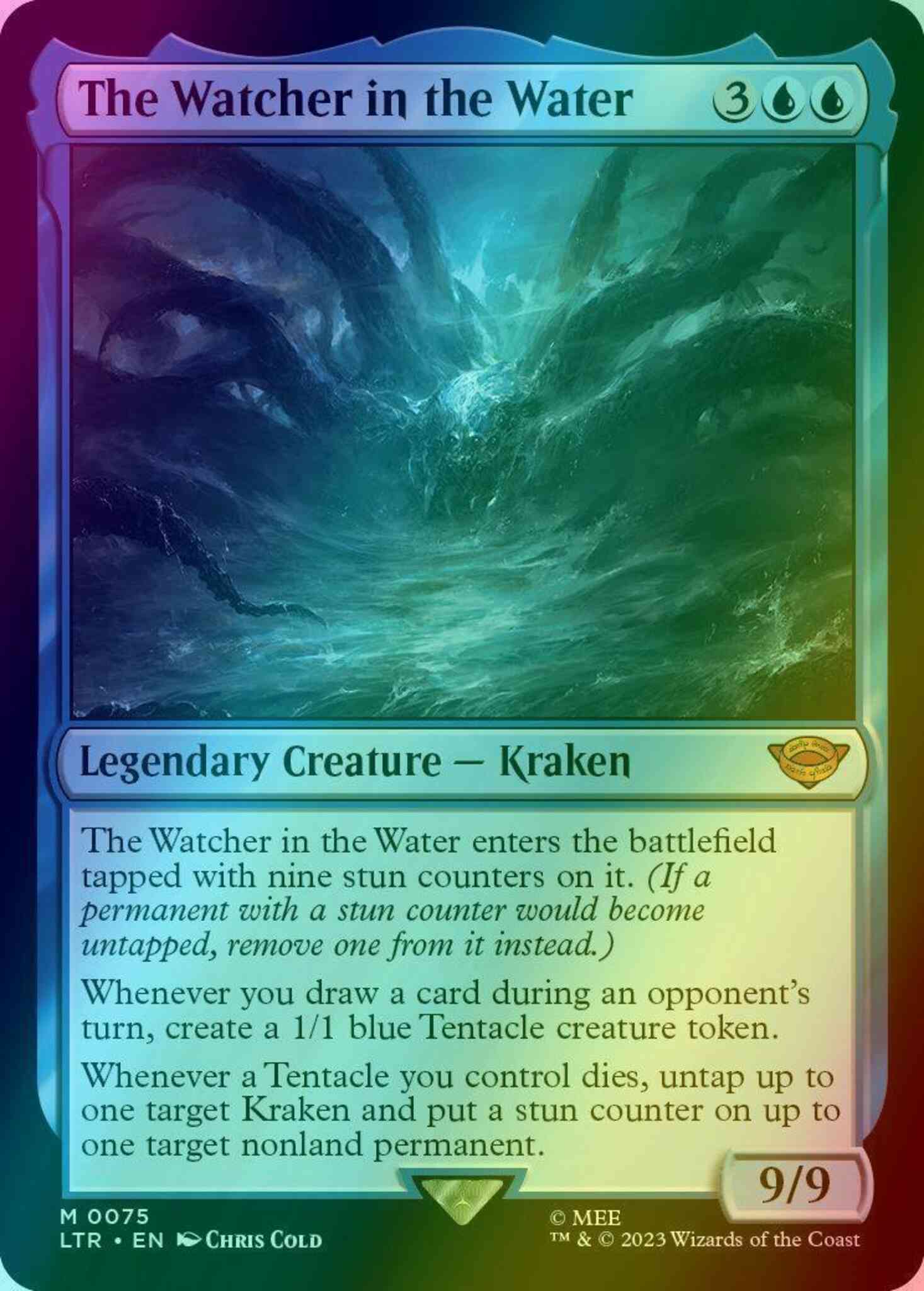 mtg water cards The Watcher in the Water [75] [The Lord of the Rings: Tales of  Middle-earth] [Foil] – Face to Face Games