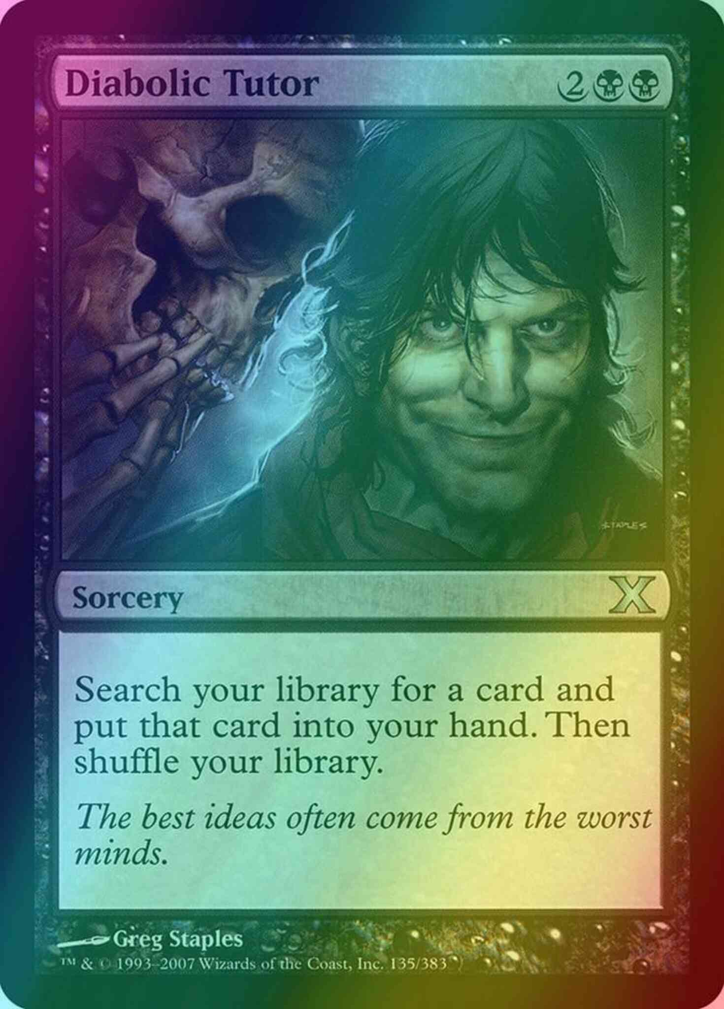 Diabolic Tutor [135] [Tenth Edition] [Foil] – Face to Face Games